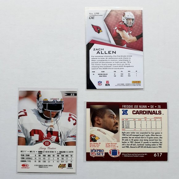 Arizona Cardinals 9 Card Lot [FBL1_2] - Picture 8 of 8